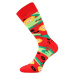 Lonka PIZZA MARGARITTA Dámské ponožky, červená, velikost