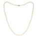 Perlový náhrdelník 6 AA - Bílá / Rhodiované stříbro (925) / 44 cm