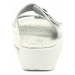 Medi Line 703 květové dámské zdravotní pantofle Bílá