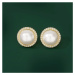 JAY Náušnice s perlou a zirkony Agatha JAY-0028-17113250528 Bílá