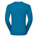 Odlo L/S CREW NECK GOD JUL PRINT Pánské funkční tričko, modrá, velikost