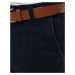 Tmavě modré pánské kostkované kalhoty (UX2590) UX2590