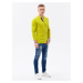 Žluté pánské tričko Ombre Clothing L133