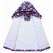 Dívčí jarní/ podzimní bunda - KUGO B2841, modrá/ růžová sovička Barva: Modrá