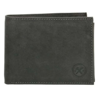 Hide & Stitches Černá kožená peněženka pro pány 