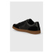 Kožené sneakers boty Wojas černá barva, 1021751