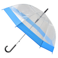 Semiline Unisex's Long Transparent Auto Open Umbrella 2507-4