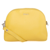 SEGALI Dámská kožená crossbody kabelka 12 yellow