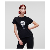 Tričko karl lagerfeld ikonik 2.0 karl t-shirt černá