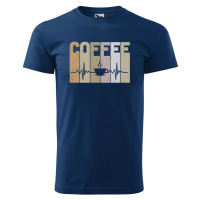 DOBRÝ TRIKO Pánské tričko s potiskem Tep srdce Coffee