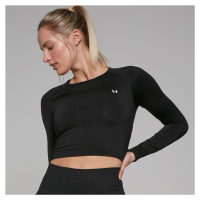 MP Dámský Shape Seamless Crop Top s Dlouhým Rukávem – Černý