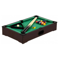 GamesPlanet® 40541 Mini kulečník pool s příslušenstvím 51 x 31 x 10 cm, tmavý