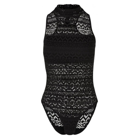 Ladies Crochet Jersey Turtleneck Body Urban Classics