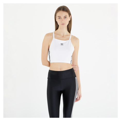 adidas Originals Adicolor 3-Streifen Crop Top White