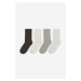 H & M - Ponožky: balení po 4 - zelená