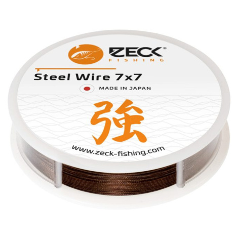 Zeck Vazatelné ocelové lanko 7x7 Steel Wire 3m - 0,36mm/10,5kg