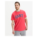 Růžové pánské tričko GANT Arch Outline - Pánské