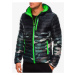 Men's mid-season quilted jacket C319 - green/camo