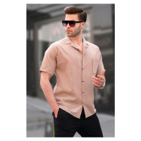 Madmext Mink Basic Short Sleeve Men's Shirt 5598