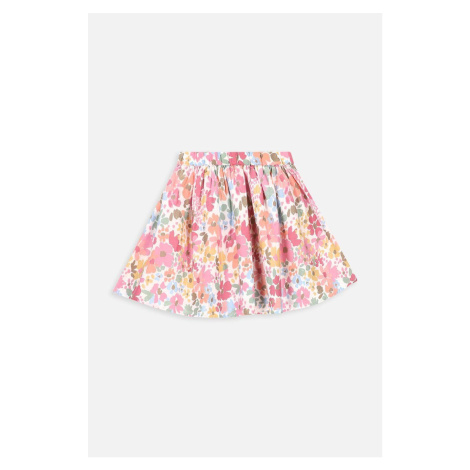 Dětská bavlněná sukně Coccodrillo růžová barva, mini