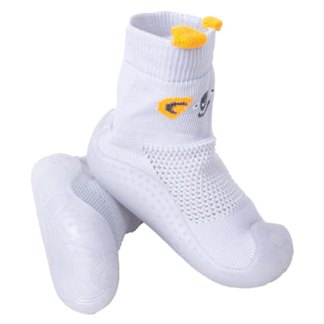 Dětské ponožky Yoclub YC_Boys'_Anti-skid_Socks_With_Rubber_Sole_OBO-0172C-2800_Grey