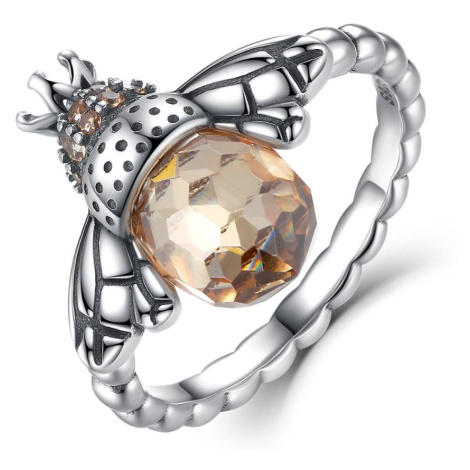 Linda's Jewelry Stříbrný prsten Včelí Královna IPR070 Velikost: 54