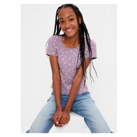 Světle fialové holčičí vzorované tričko GAP