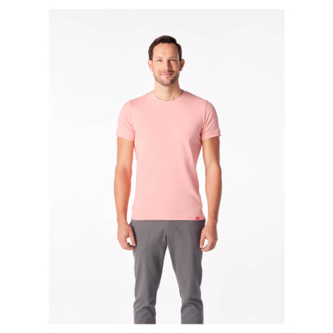 Pánské tričko DAVOS slim fit světle růžové CityZen®