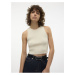 Béžový dámský crop top Vero Moda Ginny