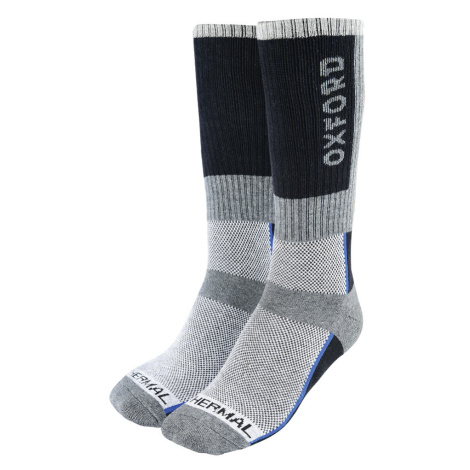 Ponožky Oxford OxSocks Thermal Regular šedé/černé/modré