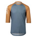 POC Cyklistický dres s krátkým rukávem - MTB PURE 3/4 - oranžová/modrá