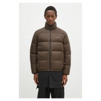 Péřová bunda thisisneverthat PERTEX T Down Jacket pánská, hnědá barva, zimní, oversize, TN243OOW