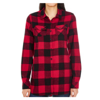 Burnside Dámská flanelová košile BU5210 Red - Black -Checked