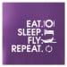 Eat sleep fly repeat - Polokošile dámská Pique Polo