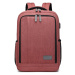 KONO multifunkční batoh s USB portem Richie Small - červený - 17 L