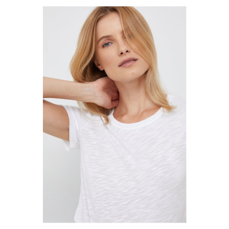 Tričko Sisley bílá barva