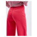 Tmavě růžové dámské zkrácené flared fit džíny ORSAY