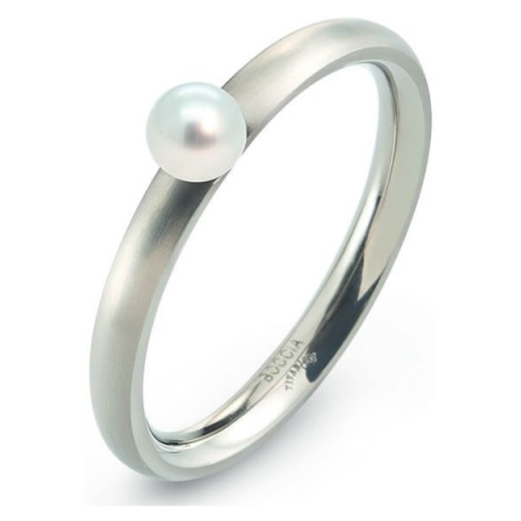 Boccia Titanium Titanový prsten s perličkou 0145-01 54 mm