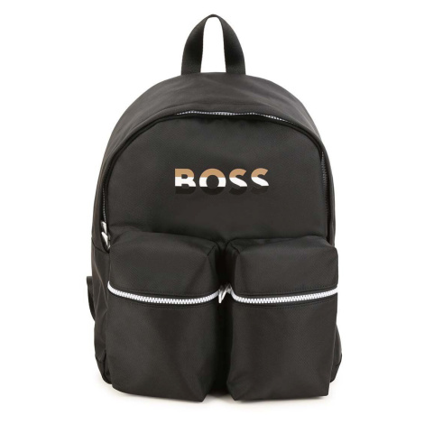 Dětský batoh BOSS černá barva, velký, s potiskem Hugo Boss
