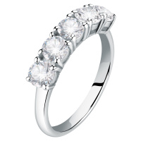 Morellato Moderní stříbrný prsten s čirými zirkony Scintille SAQF141