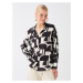 LC Waikiki Patterned Long Sleeve Oversize Women's Shirt