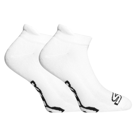 Ponožky Styx nízké bílé s černým logem (HN1061)