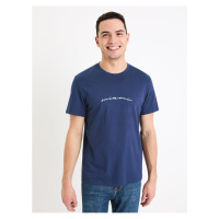 Tmavě modré pánské tričko Celio Gexhand