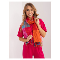 Dámský šátek s barevnými třásněmi