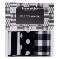 Dárková krabička černo-bílá Fusakle