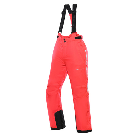 Dětské lyžařské kalhoty s PTX membránou Alpine Pro LERMONO - růžovo-oranžová
