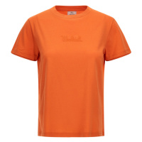 Tričko woolrich logo t-shirt oranžová