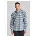 KOŠILE GANT REL TEXTURE CHECK SHIRT bílá