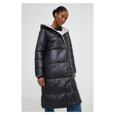 Oboustranná bunda Answear Lab dámská, černá barva, zimní