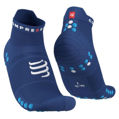 Compressport PRO RACING SOCKS V4.0 RUN Běžecké ponožky, modrá, velikost